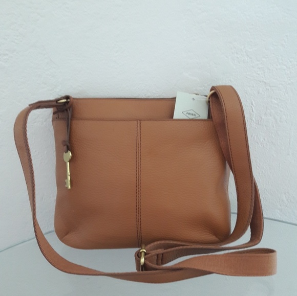 Fossil Handbags - NWT FOSSIL LEATHER TESSA CROSSBODY BAG PURSE